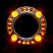 Маска для светодиодной линзы S-23 PM DRL TURN 2.5" с бело-желтой подсветкой НФ-00000745 фото 1