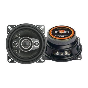 Автомобільні динаміки коаксіальні Cyclone FX-102 4&Prime; 4-смугові 80 Вт НФ-00000238 фото